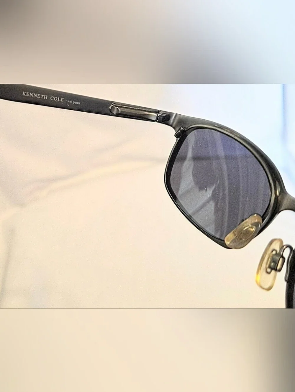 KENNETH COLE New York  Rectangular Sunglasses KC7147 Dark GunMetal Gray Frames